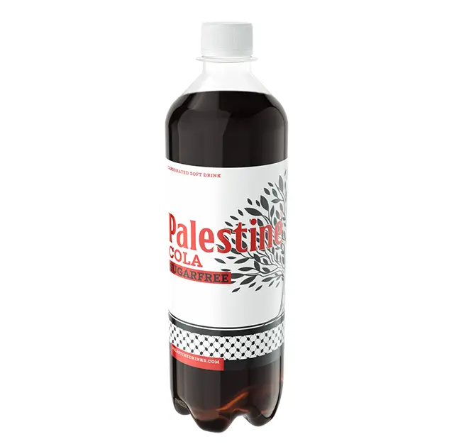 Palestine Cola Sugarfree 1 liter fles limited edition Noord-Holland